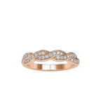 SKU: 0069 (22K) Endless Sparkle Twist Band in Rose Gold.