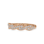 SKU: 0069 (22K) Endless Sparkle Twist Band in Rose Gold.