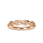 SKU: 0069 (22K) Endless Sparkle Twist Band in Rose Gold.