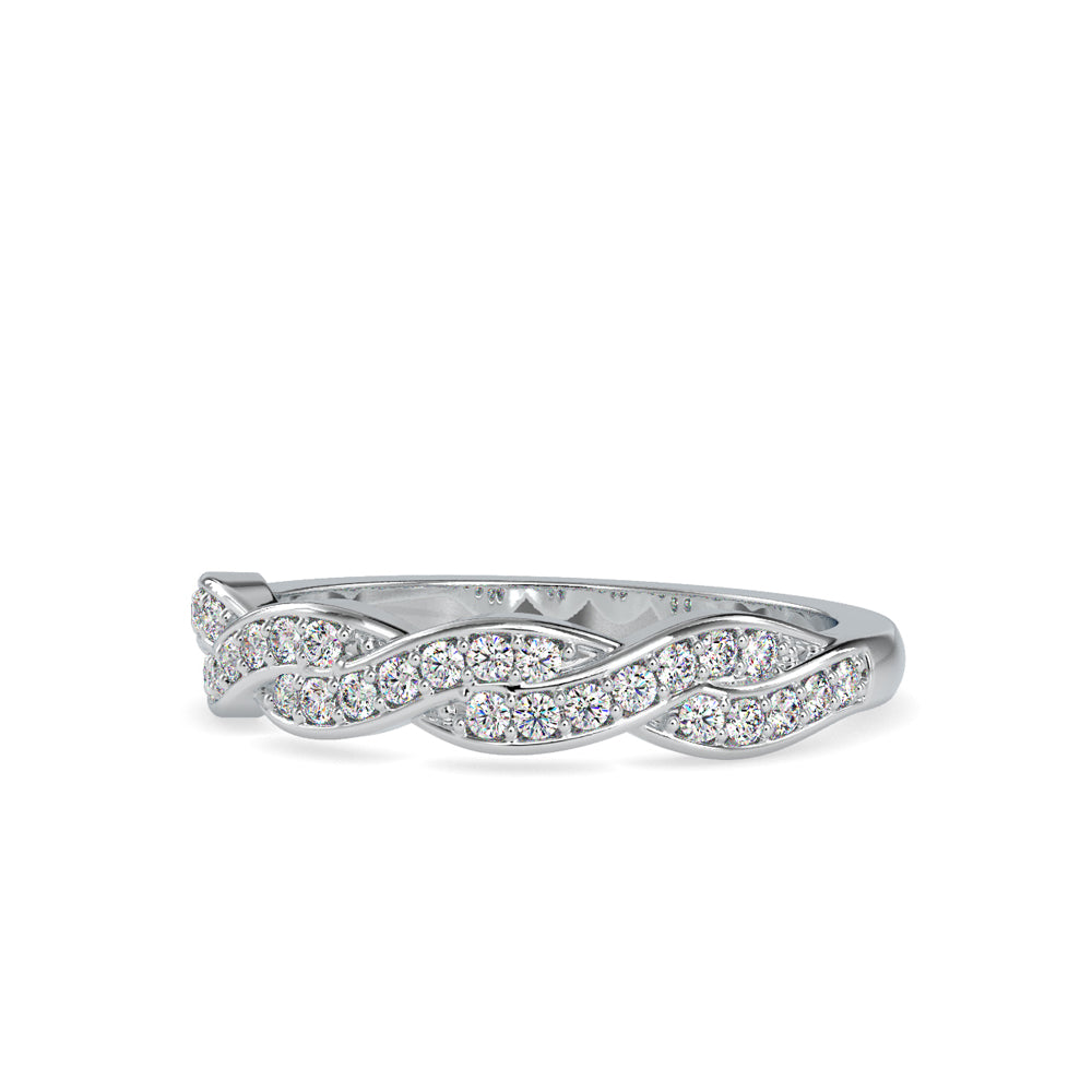 SKU: 0069 (22K) Endless Sparkle Twist Band in Rose Gold.