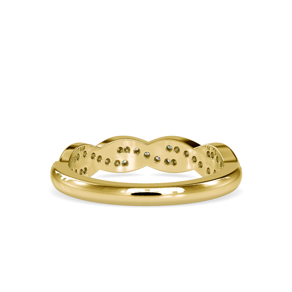 SKU: 0069 (22K) Endless Sparkle Twist Band in Rose Gold.