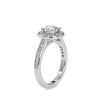 SKU: 0070 (10K) The Infinite Sparkle Halo Ring in Rose Gold.
