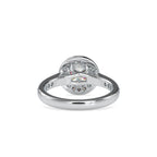 SKU: 0070 (14K) The Infinite Sparkle Halo Ring in Rose Gold.