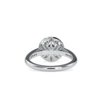 SKU: 0071 (18K) Round Radiance Halo Ring In Rose Gold.