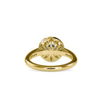 SKU: 0071 (22K) Round Radiance Halo Ring In Rose Gold.