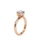 SKU: 0072 (22K) Classic Solitaire Ring With a Modern Twist in Rose Gold.