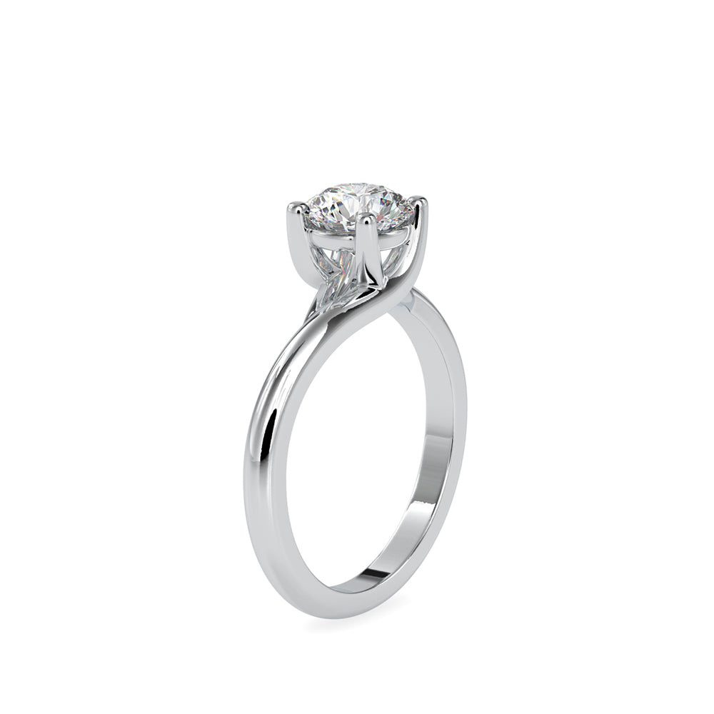 SKU: 0072 (22K) Classic Solitaire Ring With a Modern Twist in Rose Gold.