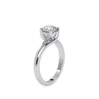 SKU: 0072 (14K) Classic Solitaire Ring With a Modern Twist in Rose Gold.
