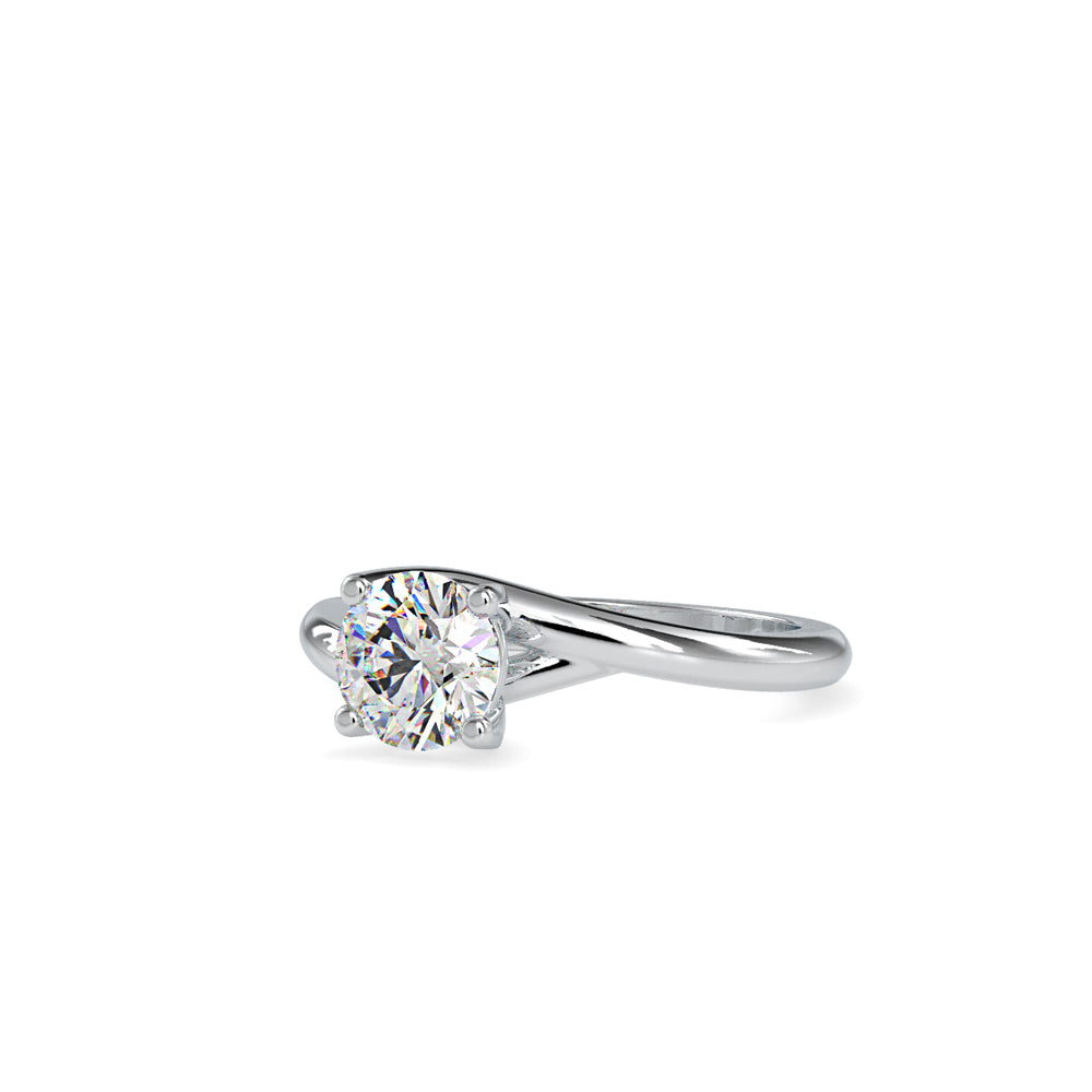 SKU: 0072 (10K) Classic Solitaire Ring With a Modern Twist in Rose Gold.