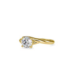 SKU: 0072 (10K) Classic Solitaire Ring With a Modern Twist in Rose Gold.