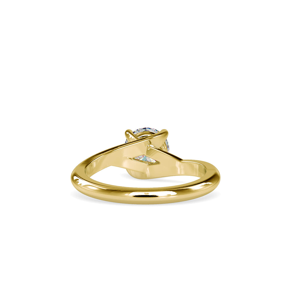 SKU: 0072 (10K) Classic Solitaire Ring With a Modern Twist in Rose Gold.