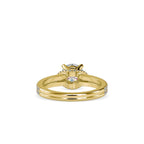 SKU: 0073 (18K) Double Pave Solitaire Ring in Rose Gold.
