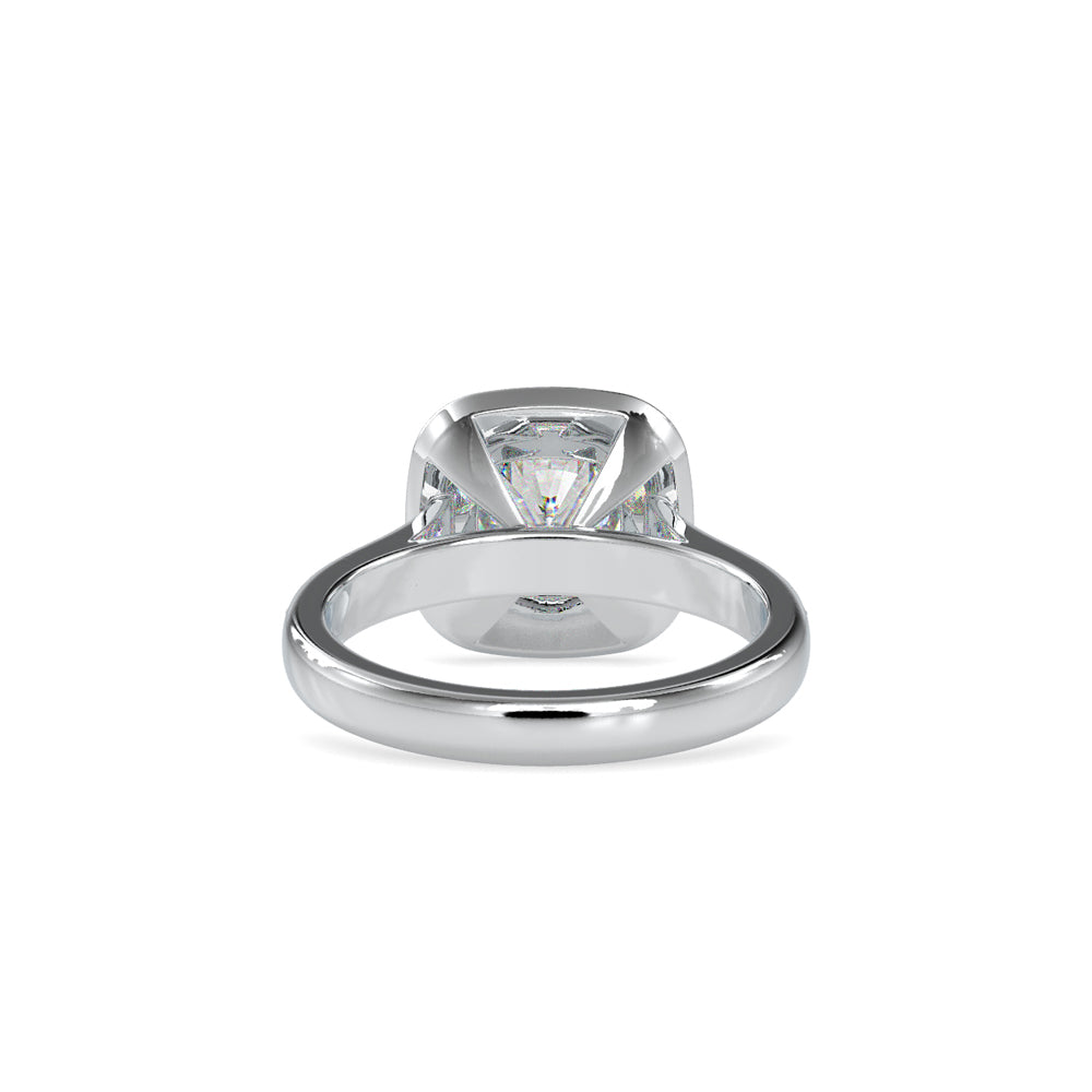 SKU: 0075 (22K) Sparkling Cushion Halo Engagment Ring Rose Gold.