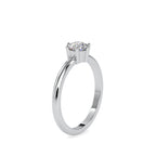 SKU: 0078 (18K) Modern Round-cut Solitaire with 6 Prongs in Rose Gold.