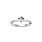 SKU: 0078 (10K) Modern Round-cut Solitaire with 6 Prongs in Rose Gold.