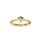 SKU: 0078 (18K) Modern Round-cut Solitaire with 6 Prongs in Rose Gold.