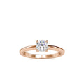 SKU: 0080 (10K) Classic four-Prong Solitaire Engagment Ring in Rose Gold.