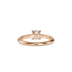 SKU: 0080 (22K) Classic four-Prong Solitaire Engagment Ring in Rose Gold.