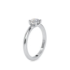 SKU: 0080 (10K) Classic four-Prong Solitaire Engagment Ring in Rose Gold.