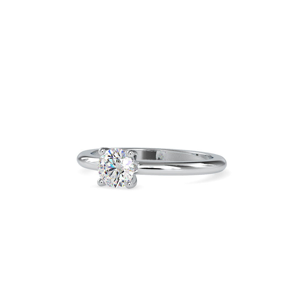 SKU: 0080 (22K) Classic four-Prong Solitaire Engagment Ring in Rose Gold.