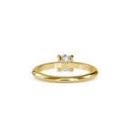SKU: 0080 (10K) Classic four-Prong Solitaire Engagment Ring in Rose Gold.