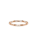 SKU: 0081 (10K) Dainty Diamond Wedding Band in Rose Gold.