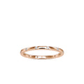 SKU: 0081 (14K) Dainty Diamond Wedding Band in Rose Gold.