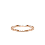 SKU: 0081 (10K) Dainty Diamond Wedding Band in Rose Gold.