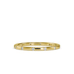 SKU: 0081 (10K) Dainty Diamond Wedding Band in Rose Gold.