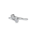 SKU: 0082 (22K) Open Wrap Diamond Ring in Rose Gold.
