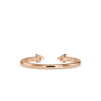 SKU: 0083 (22K) Dual stone Horseshoe Ring In Rose Gold.