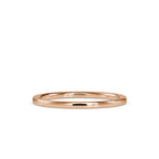 SKU: 0084 (14K) Dainty Diamond Bead-setting Wedding Band in Rose Gold.
