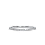 SKU: 0084 (14K) Dainty Diamond Bead-setting Wedding Band in Rose Gold.