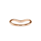 SKU: 0086 (18K) The Chevron Band in Rose Gold.