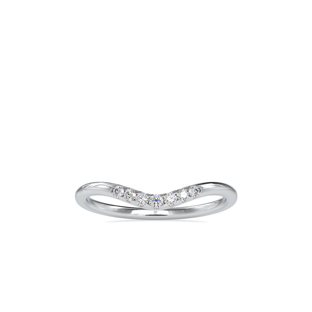 SKU: 0086 (10K) The Chevron Band in Rose Gold.