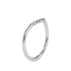 SKU: 0086 (18K) The Chevron Band in Rose Gold.