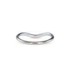 SKU: 0086 (14K) The Chevron Band in Rose Gold.