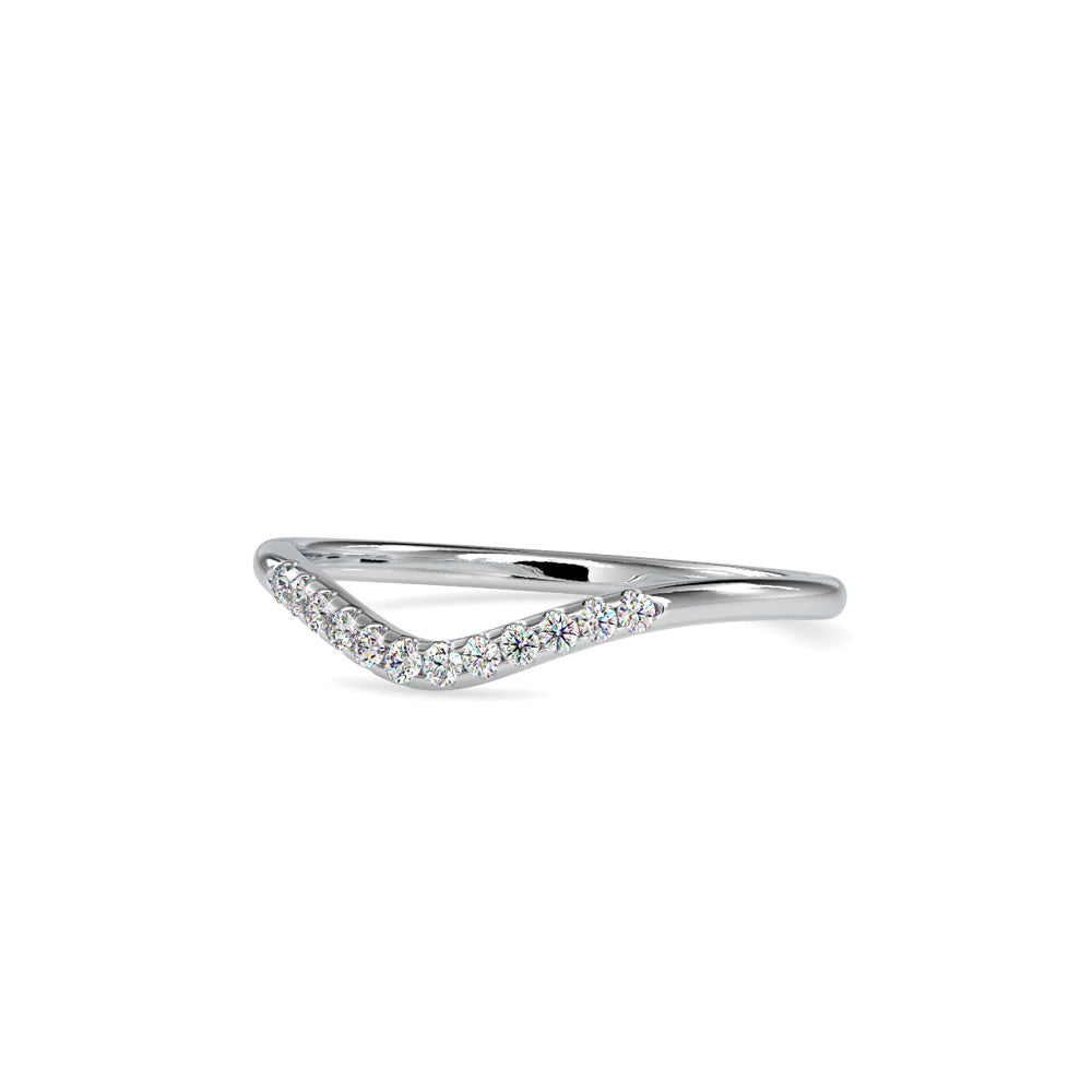 SKU: 0087 (18K) The Chevron Band in Rose Gold.