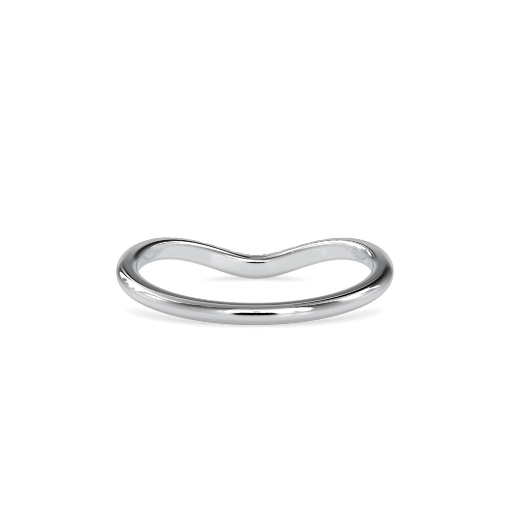 SKU: 0087 (10K) The Chevron Band in Rose Gold.