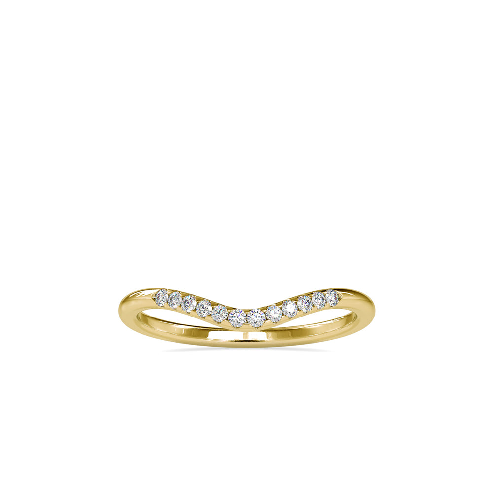 SKU: 0087 (18K) The Chevron Band in Rose Gold.
