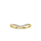 SKU: 0087 (18K) The Chevron Band in Rose Gold.