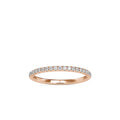 SKU: 0088 (14K) Petite Diamond Wedding Band in Rose Gold.