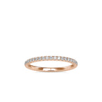 SKU: 0088 (14K) Petite Diamond Wedding Band in Rose Gold.