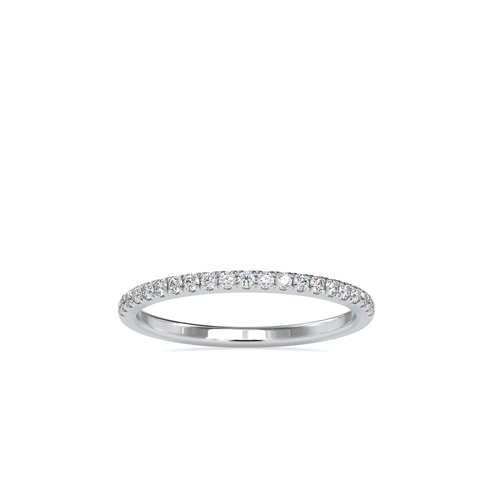 SKU: 0088 (14K) Petite Diamond Wedding Band in Rose Gold.