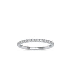 SKU: 0088 (22K) Petite Diamond Wedding Band in Rose Gold.