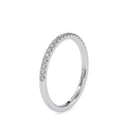 SKU: 0088 (10K) Petite Diamond Wedding Band in Rose Gold.