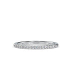 SKU: 0088 (14K) Petite Diamond Wedding Band in Rose Gold.