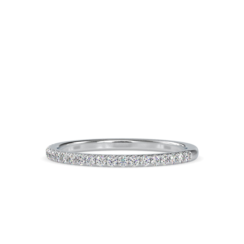 SKU: 0088 (14K) Petite Diamond Wedding Band in Rose Gold.
