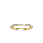 SKU: 0088 (10K) Petite Diamond Wedding Band in Rose Gold.