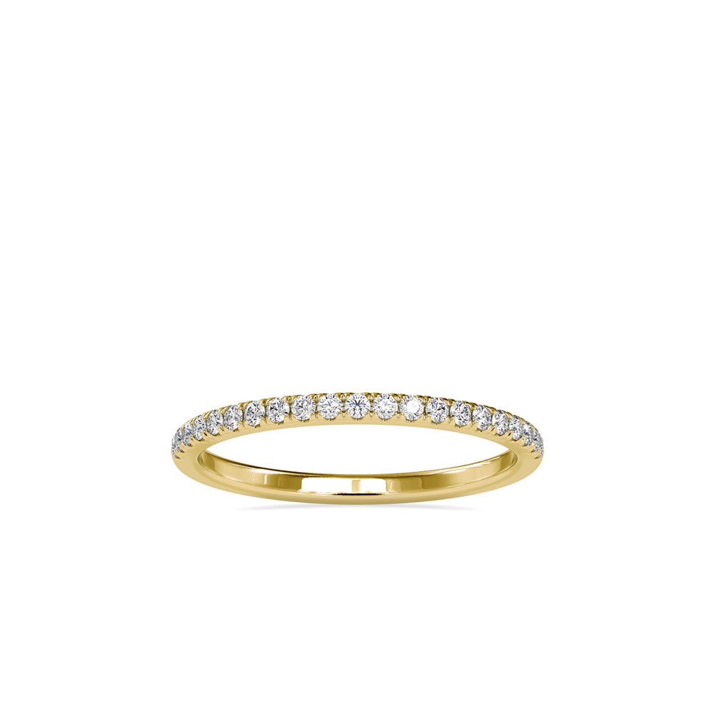 SKU: 0088 (14K) Petite Diamond Wedding Band in Rose Gold.